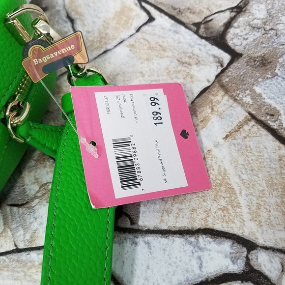 Astrid Oval Crossbody Leather Camera Bag Green Jay Kate Spade - Picture 3 of 7